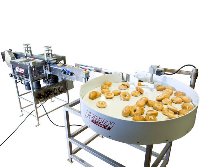 A combination of Ryan models 797 and 892 slicing bagels