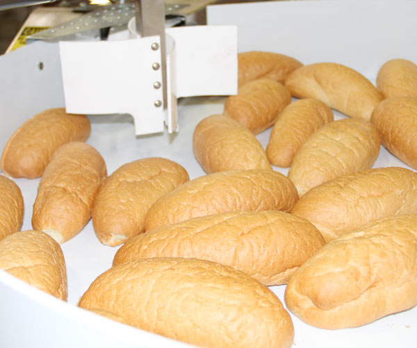 Ryan rotary utility slicer slicing buns